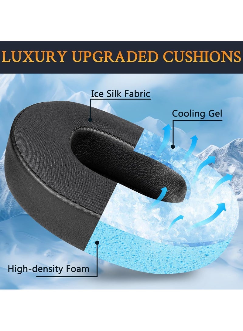 Cooling-Gel Earpads Cushions Replacement for Skullcandy Hesh3 Hesh 3/ANC/Evo & Crusher Wireless/ANC/Evo & Venue ANC Over-Ear Headphones,Ear Pads Cushions with Noise Isolation Foam  - Image 3