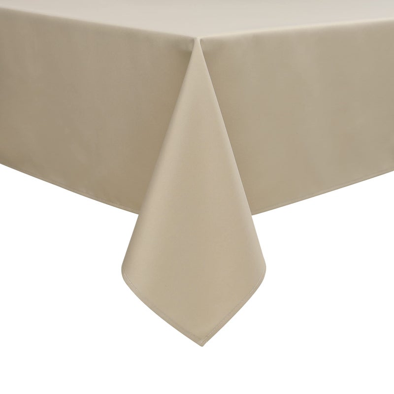 Wewoch Khaki Rectangle Tablecloth Wrinkle Resistant Washable Fabric Table Cloth for Dining Kitchen  Parties Weddings and Outdoor Use 60 Inch by 120 Inch - Image 2