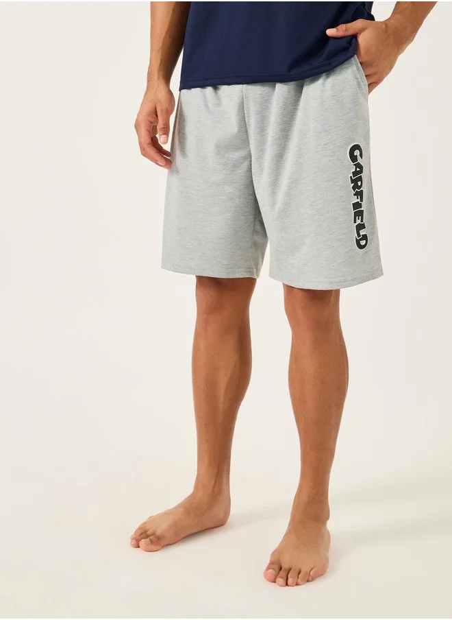 ستايلي Garfield Graphic Print T-Shirt and Shorts Set
