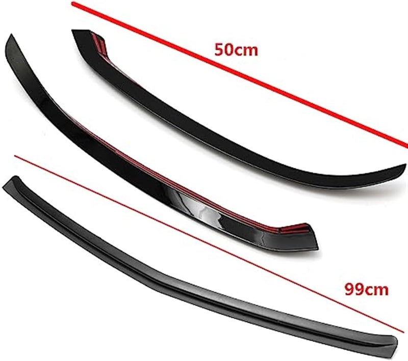 QASULER Car Front Lower Bumper Lip Splitter - Image 2