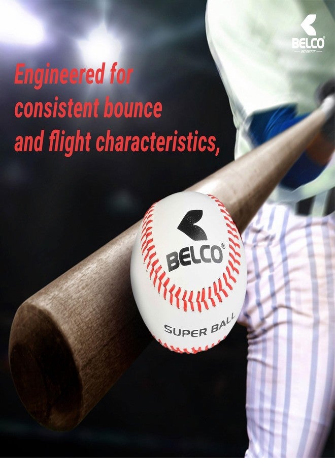 Belco Baseball, Leather Super Ball Competition Grade Baseball Ball Official Size (Leather) - Image 3
