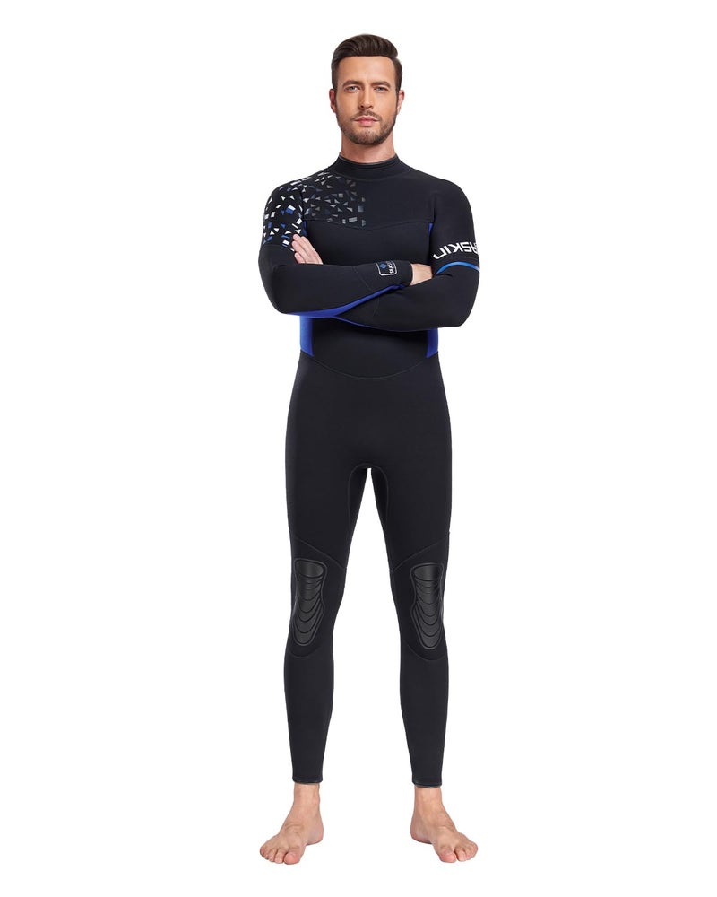 Seaskin Full Wetsuits for Men Womens 3mm Back Zip - Image 2