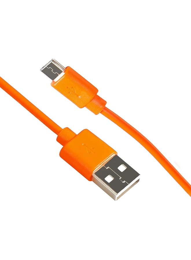 The Bros Replacement Fast Charging Charger Cable Power Cord Wire Compatible for Ring Enabled Video Doorbell (2020 Release) 2/3/3 Plus/4, Doorbell Pro/Plus and Camera Battery Charging Cable (3.3ft Orange) - Image 1