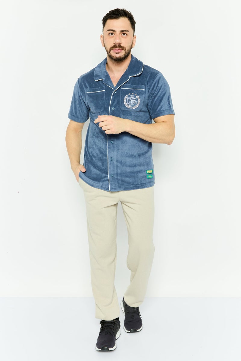 PUMA Men Sportswear Fit Outdoor Short Sleeve Shirt, Slate Blue - Image 2