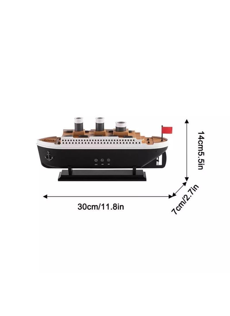 CBEX CBEX Diffuser Steamship Design Aromatherapy Essential Oil Diffuser Air FreshenerShip Aroma Diffuser Humidifier with 7 Lights and 2 Spray Modes for Home250ml Capacity  - Image 2