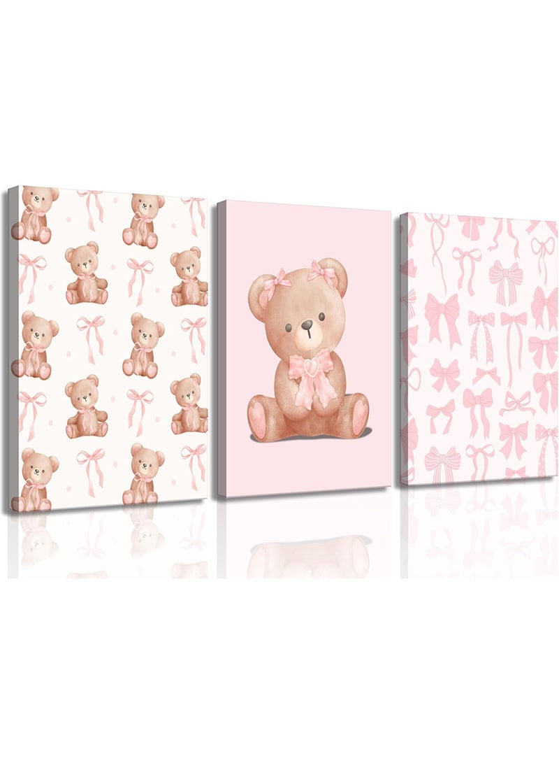 موان تابلوه حائط اطفال 3 قطع 30×40 سم لكل قطعة - سمك 30 مم - طباعة ديجيتال بطبقة UV - لاصق ذاتي سهل التركيب- خامات امنه - Image 1