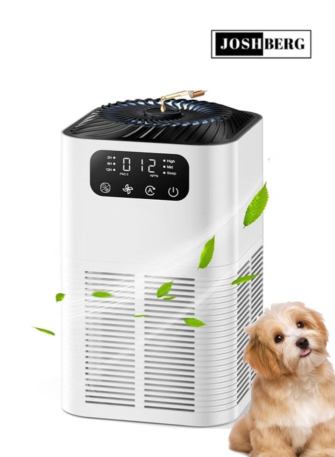 Joshberg Air Purifiers for Home, Up to 1076 ft², H13 True HEPA Air Filter with Fragrance Sponge, 25 dB Quiet Air Purifiers for Bedroom Pet Dander Pollen - Image 1