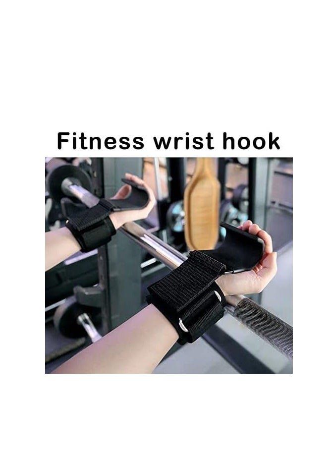 ALCOACH Weight Lifting Training Gym Straps Hook Bar wit Wrist Support/Weightlifting Wrist Hook G- 18  - Image 4