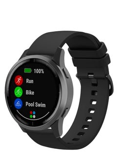 Rabos Replacement Strap For AmReplacement Strap For Amazfit GTR 3 Pro Checkered Silicone Watch Band Blackazfit GTR 3 Pro Checkered Silicone Watch Band Black  - Image 4