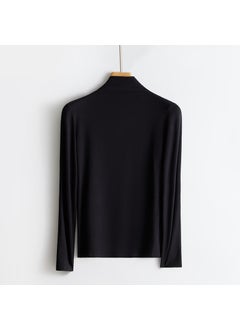 Generic Womens Modal Turtleneck Slim Warm Base Layer 1111# Black 
