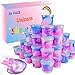 HOOLYUK 36 Packs Unicorn Slime Kit Unicorn Party Favors for Kids Pretty Stretchy NonSticky Galaxy Slime Pack Slime Party Favors for Girls Boys Goodie Bag Stuffers - Image 2