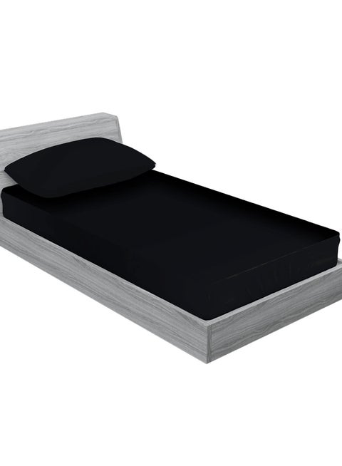 طقم ملايات سرير استك 3 قطع – قطن 100%، مقاس 120×200 سم (مقاس فردي)