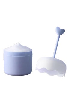 ZJchao Facial Cleanser Foam Maker Cup Press Facial Cleanser Foam Maker Cup Convenient Cute Multi Functional Application With Versatile Use For Face Body Skincare (Blue)  - Image 1