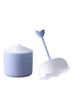 ZJchao Facial Cleanser Foam Maker Cup Press Facial Cleanser Foam Maker Cup Convenient Cute Multi Functional Application With Versatile Use For Face Body Skincare (Blue)  - Image 3
