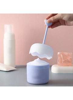 ZJchao Facial Cleanser Foam Maker Cup Press Facial Cleanser Foam Maker Cup Convenient Cute Multi Functional Application With Versatile Use For Face Body Skincare (Blue)  - Image 4