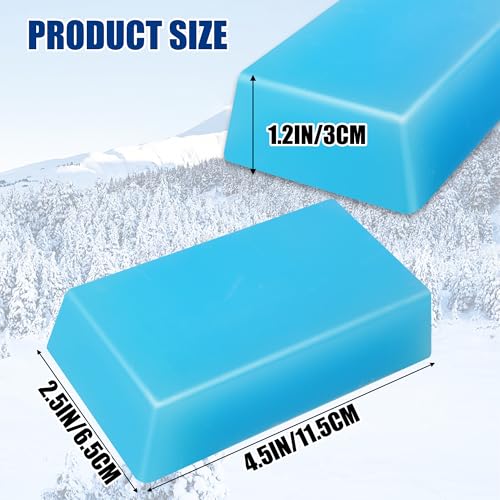 SFNSM Snowboard and Ski Wax, Ski and Snowboard Racing Wax Universal Snow Block Wax Snowboarding Wax for Protecting The Ski and Snowboard Accessories(2 Pack, Blue) - Image 3