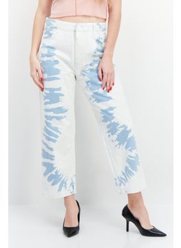 Women Straight Cropped  Wash Non-Stretchable Denim, White/Blue - pzsku/Z498DF02D844980E8164DZ/45/_/1726109154/3ac6f42b-7f78-4ed3-878b-8c6701737819