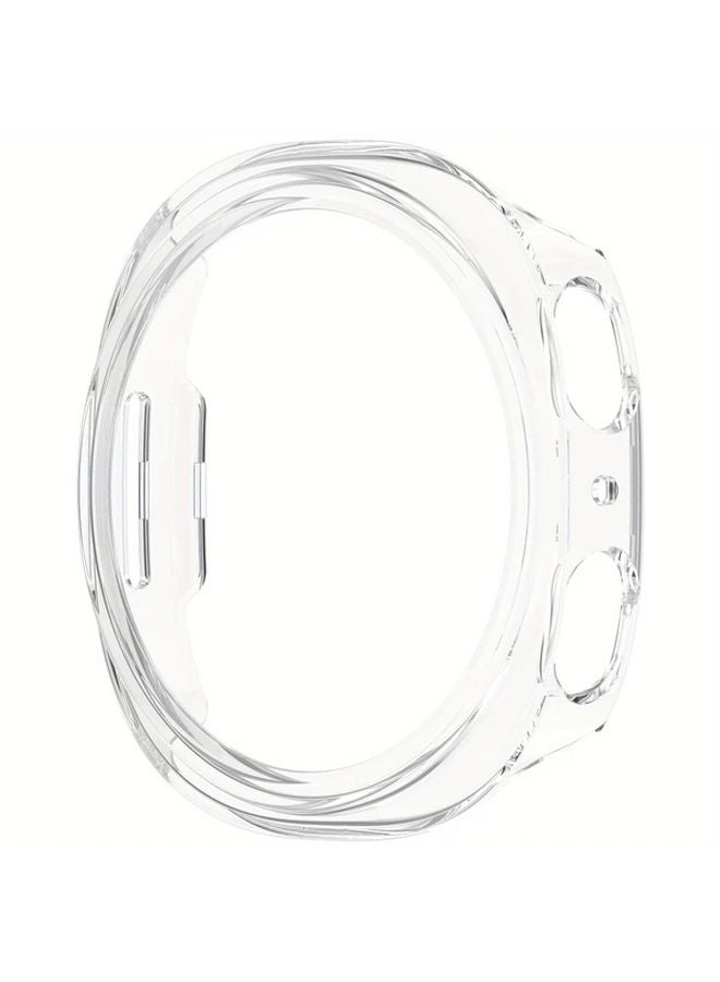 Clear PC Hard Case for Galaxy Watch 8 44mm Matte Protective Cover Lightweight Scratch Resistant - Image 1