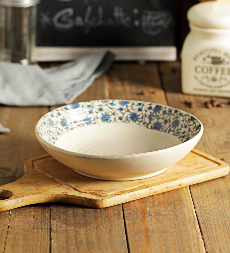Miah Decor Stoneware Md-69 Serving Bowl, Multicolor-Color - Image 1