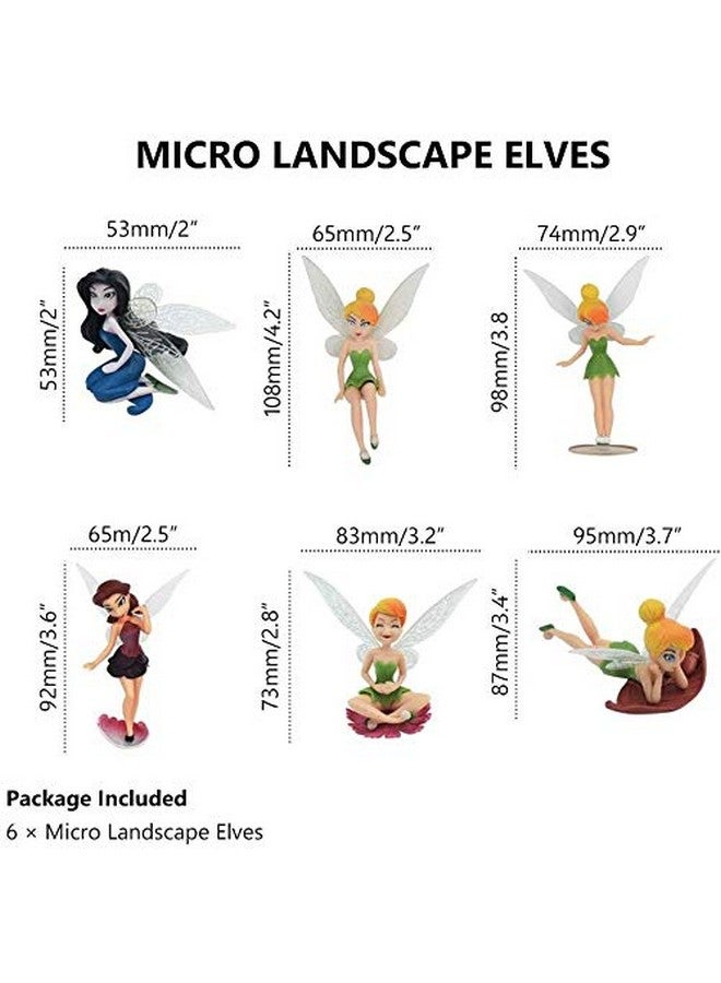 Chocozone 6PCS/Set Miniature Fairy Princess Garden Decor Home Decoration Mini Landscape Dolls for Girls - Image 3