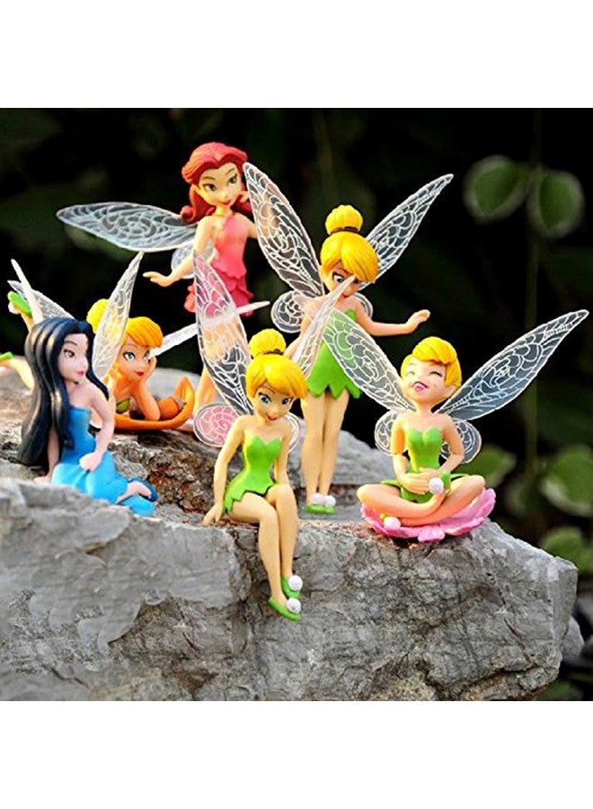 Chocozone 6PCS/Set Miniature Fairy Princess Garden Decor Home Decoration Mini Landscape Dolls for Girls - Image 1