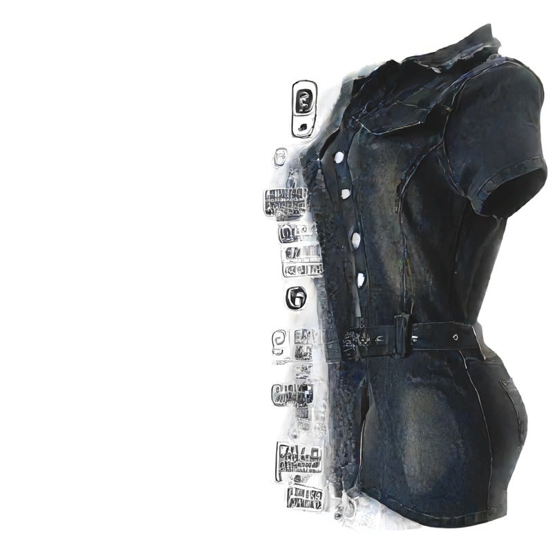 Denim Short Sleeve Bodycon Dress Stretchy Casual Midi Dress - Image 4