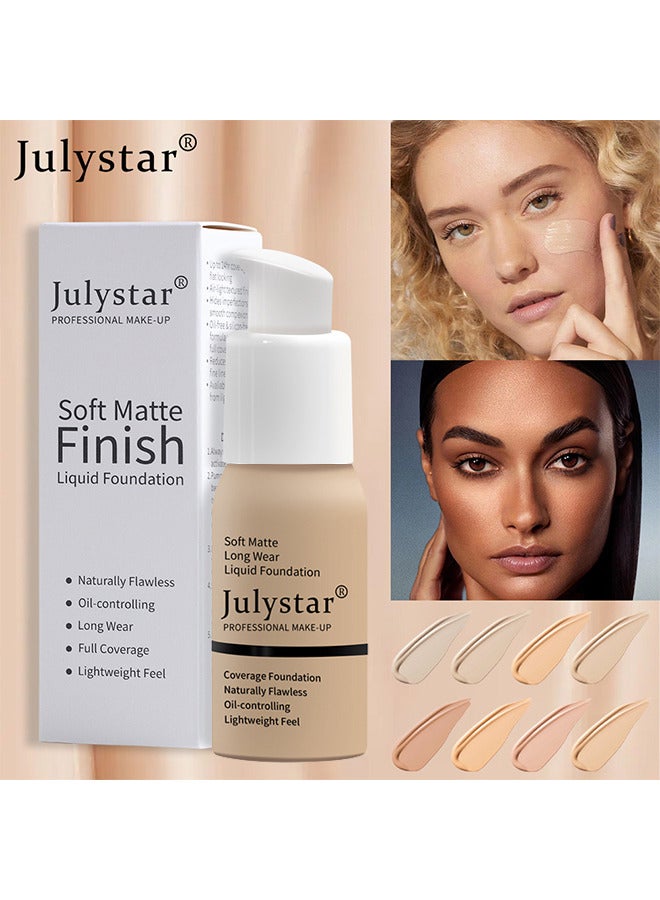 چولي ستار مؤسسة مكافحة النفط ، كريم الأساس ، مخفي الأساس ، مؤسسة سائلة خالية من الماكياج (عسل دافئ) - Image 3