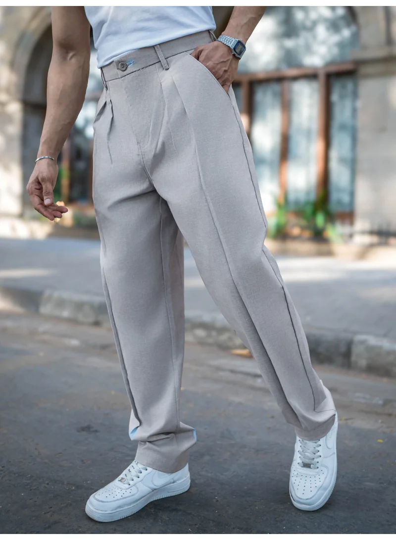 مانياك بنطلون رجالي كوري أزرق سماوي من نسيج منسوج