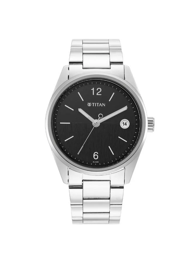 TITAN Men's Stainless Steel Analog Watch 1729SM08 - 40 mm