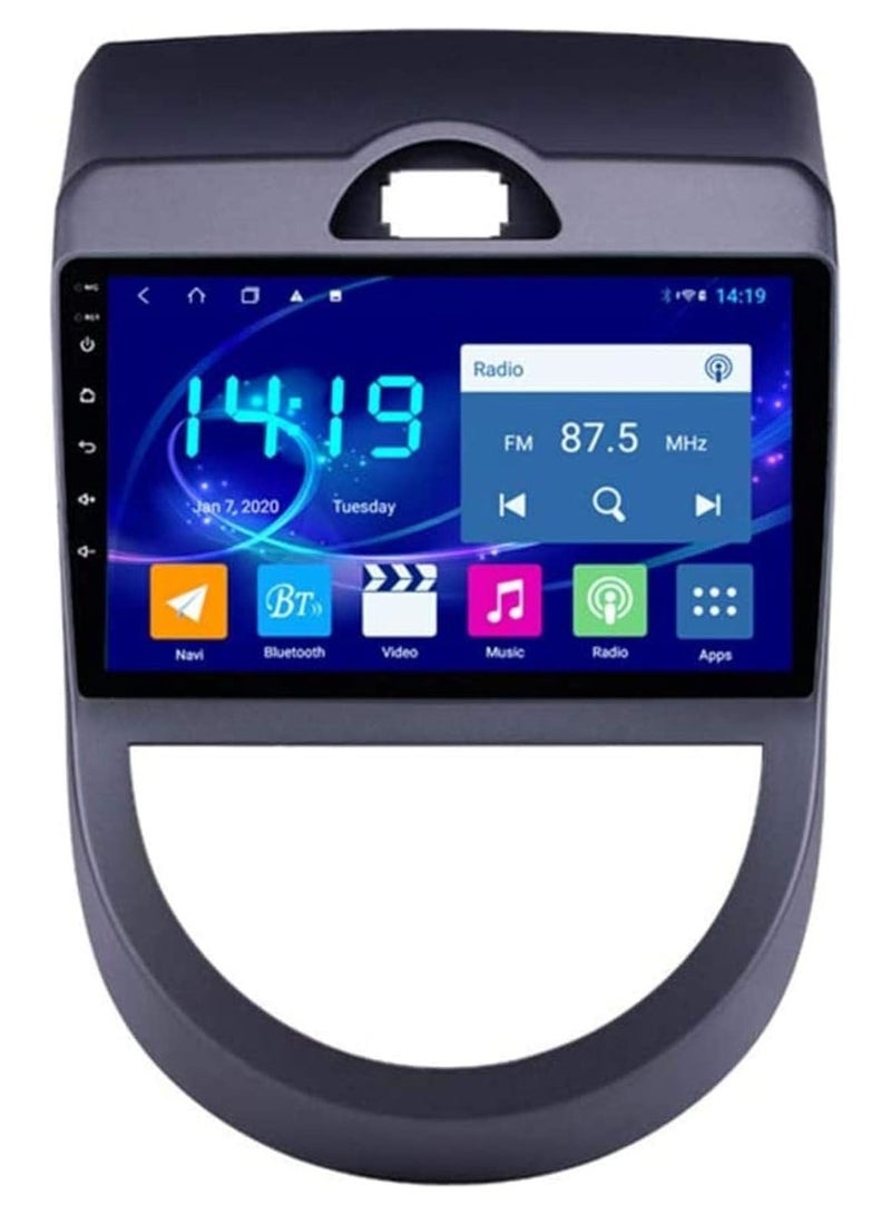 SHEZA STAR Android Car Stereo for Kia Soul 2010 2011 2012 2013 4GB RAM 64GB ROM 9 Inch Support Apple Carplay, MirrorLink WiFi BT, IPS Touch Screen with AHD Camera Included - Image 1