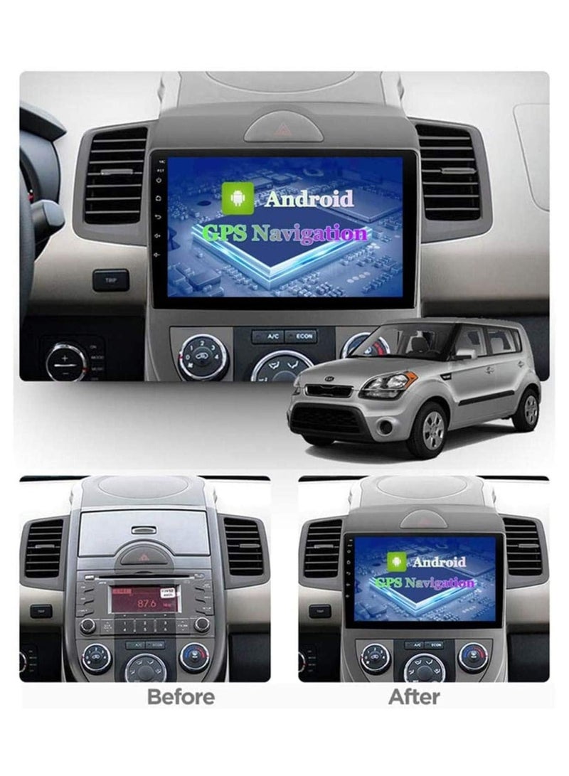 SHEZA STAR Android Car Stereo for Kia Soul 2010 2011 2012 2013 4GB RAM 64GB ROM 9 Inch Support Apple Carplay, MirrorLink WiFi BT, IPS Touch Screen with AHD Camera Included - Image 2