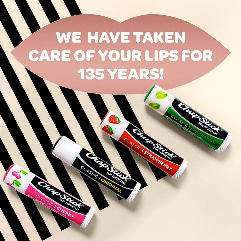 chapstick ChapStick Classic Skin Protectant Flavored Lip Balm Tube Limited Edition 015 Ounce Each Cake Batter Flavor 1 Blister Packs of 3 Sticks - Image 5