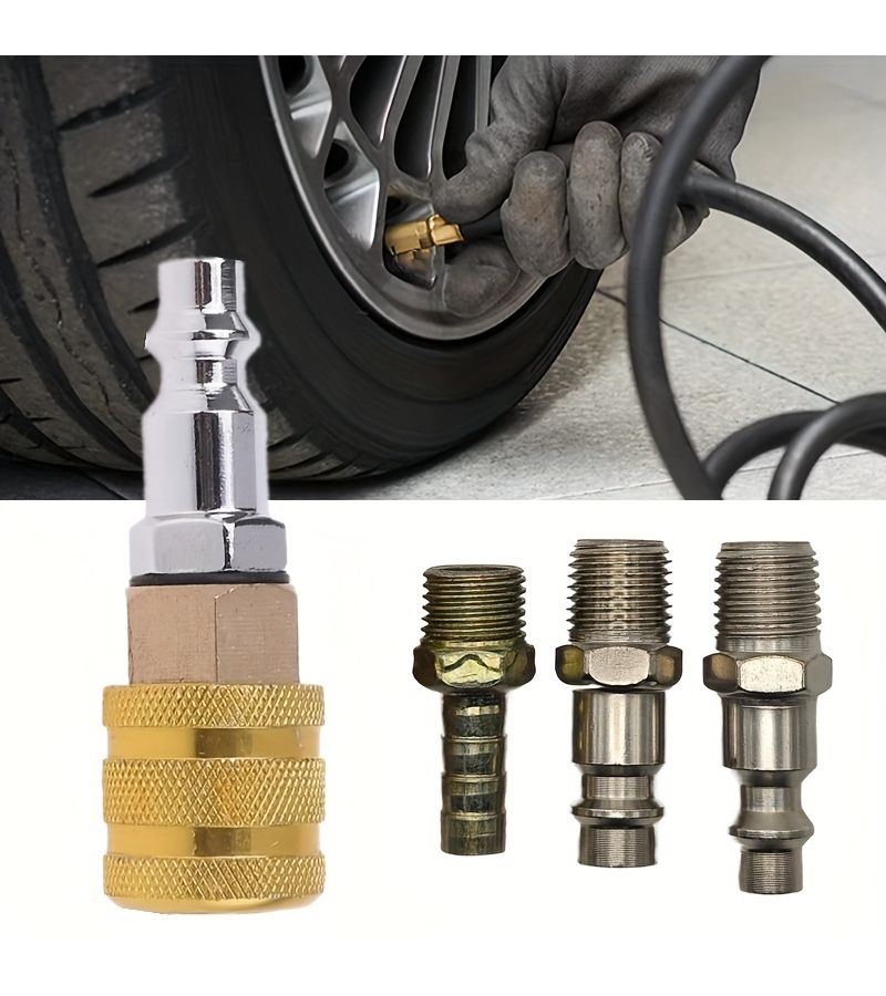 Air Chuck With Lock On Feature 1 4 FNPT Tire Chuck Hose For Tire Inflator Gauge And Air Compressor - Image 4