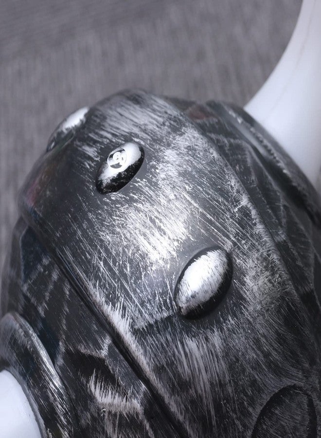 Amosfun Viking Helmet Hat - 3pcs Middle Ages Medieval Viking Age Horned Helmet Costume Party Accessory Ox Horns Hat - Black, Plastic, 20.2 x 19 x 12.5 cm - Image 3