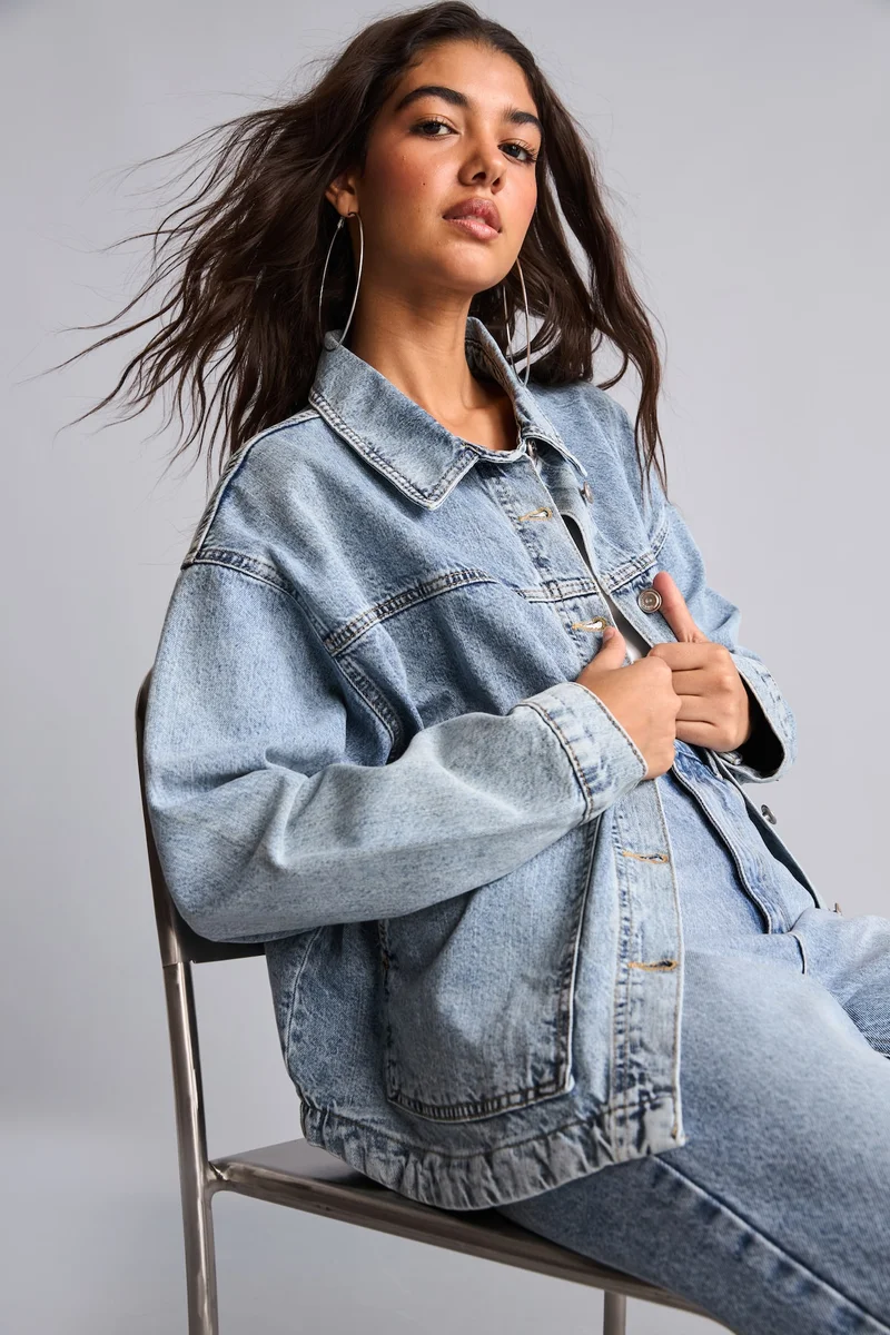 100% Cotton Oversize Denim Jacket
