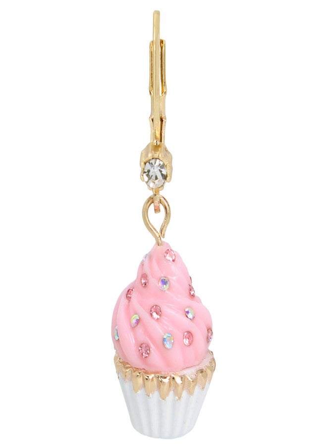 Betsey Johnson Womens Cupcake Mismatch Drop Earrings - Image 4