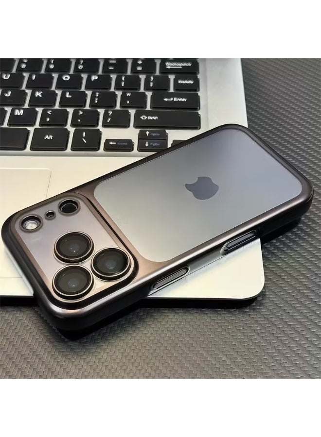 تيمو حافظة هاتف معدن مع واقي عدسة مدمج لهاتف iPhone 17 Pro Max لتغطية كاملة بتقنية التبريد مصمم للحماية من السقوط والخدوش