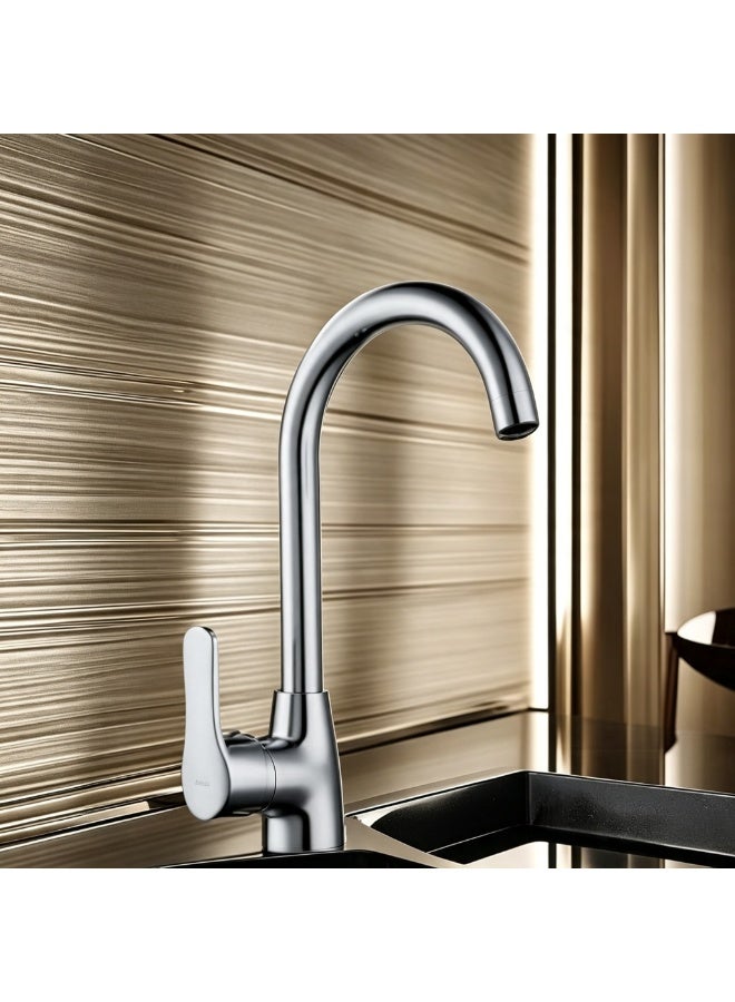 CM 90218 MISCCRM kitchen faucet fix with swivel spout chrome finish - Image 2