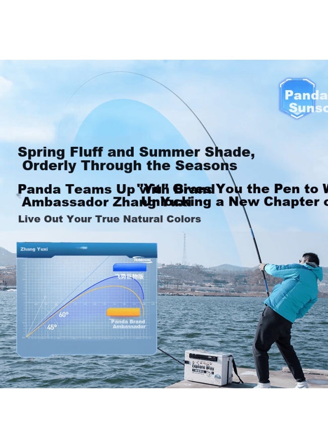 Robinson Feishi Giant Fishing Rod Ultra-light Ultra-hard Carbon Fiber Silver Carp Rod 19-tone Qingxun Pole Fishing Rod Hand Rod 9m 8h 19-tone - Image 4