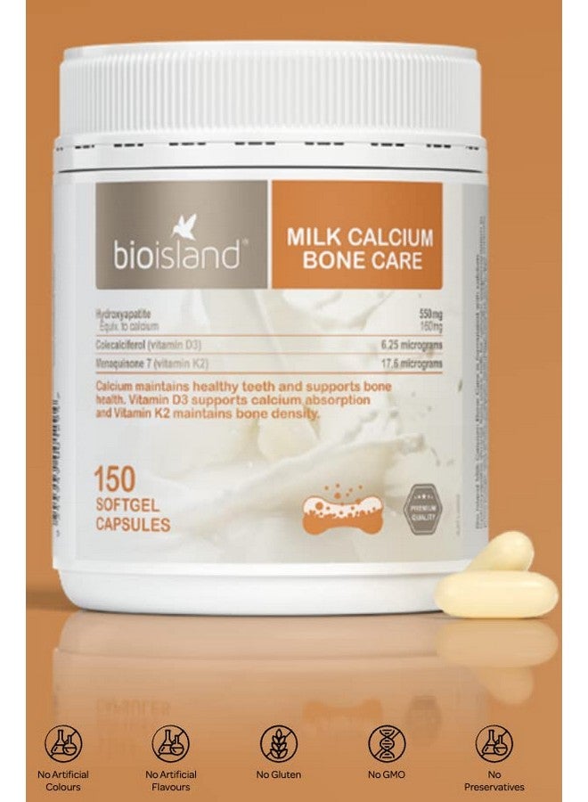 Bio Island Milk Calcium Bone Care 150 Softgel Capsules - Image 4