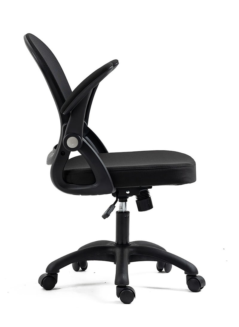 Comfortable Office Chair Ergonomic Low Back Mesh Chair with Flip Up Armrests and Lumbar Support Computer and Home Office Chair - pzsku/Z498ECD778F1E7243D75AZ/45/_/1735893251/500a8624-866f-43c7-9a15-cdab0691a06f