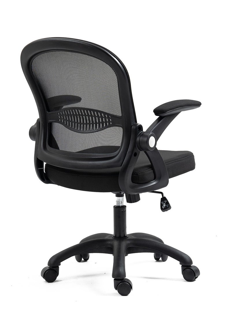 Comfortable Office Chair Ergonomic Low Back Mesh Chair with Flip Up Armrests and Lumbar Support Computer and Home Office Chair - pzsku/Z498ECD778F1E7243D75AZ/45/_/1735893251/cf3c2bdf-d2cf-4c80-8282-c1cbe5536c43