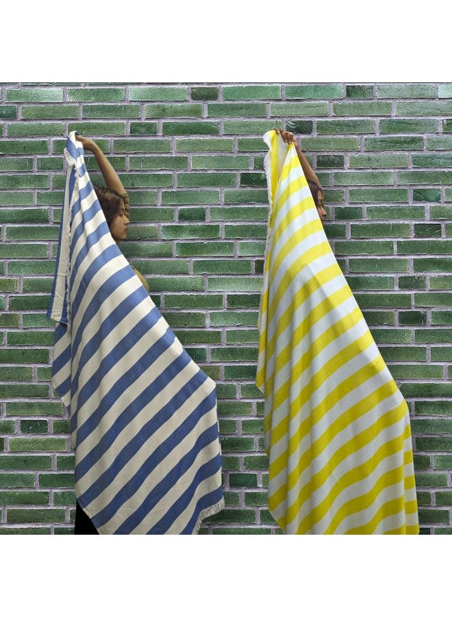 madake Bamboo Ultra Soft & Thin Turkish Towel- 160x75cm|Quick Dry, Super Absorbent, Anti Bacterial|Extra Large Bath Towel for Men and Women|Ideal for Bath, Travel, Gym, Beach, Pool, and Yoga|Pack of 2 - Image 2
