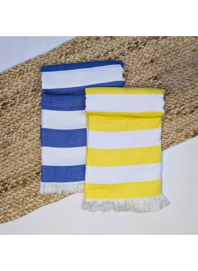 madake Bamboo Ultra Soft & Thin Turkish Towel- 160x75cm|Quick Dry, Super Absorbent, Anti Bacterial|Extra Large Bath Towel for Men and Women|Ideal for Bath, Travel, Gym, Beach, Pool, and Yoga|Pack of 2 - Image 1