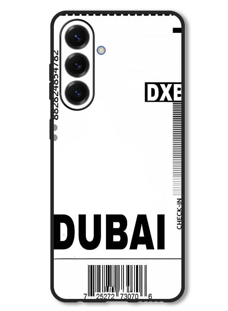 Theodor Case Compatible with Samsung Galaxy F56 6.74 Inch Protection Shockproof Bumper Cover DXB Boarding pass - Image 1