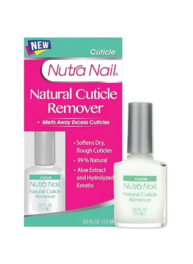 Nutra Nail Naturals Cuticle Remover Instant Nail Bed Softener Removal Oil Treatment for Nails Nail Health 045 Fl Oz - Image 1