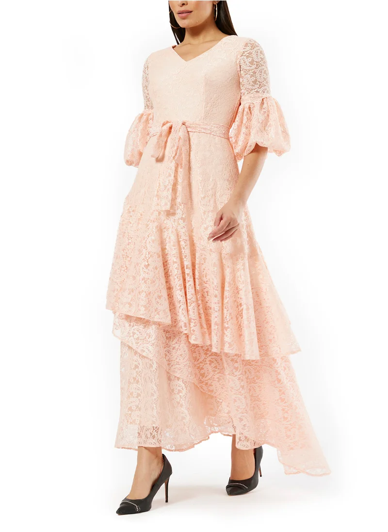 امري Frilled Lace Dress