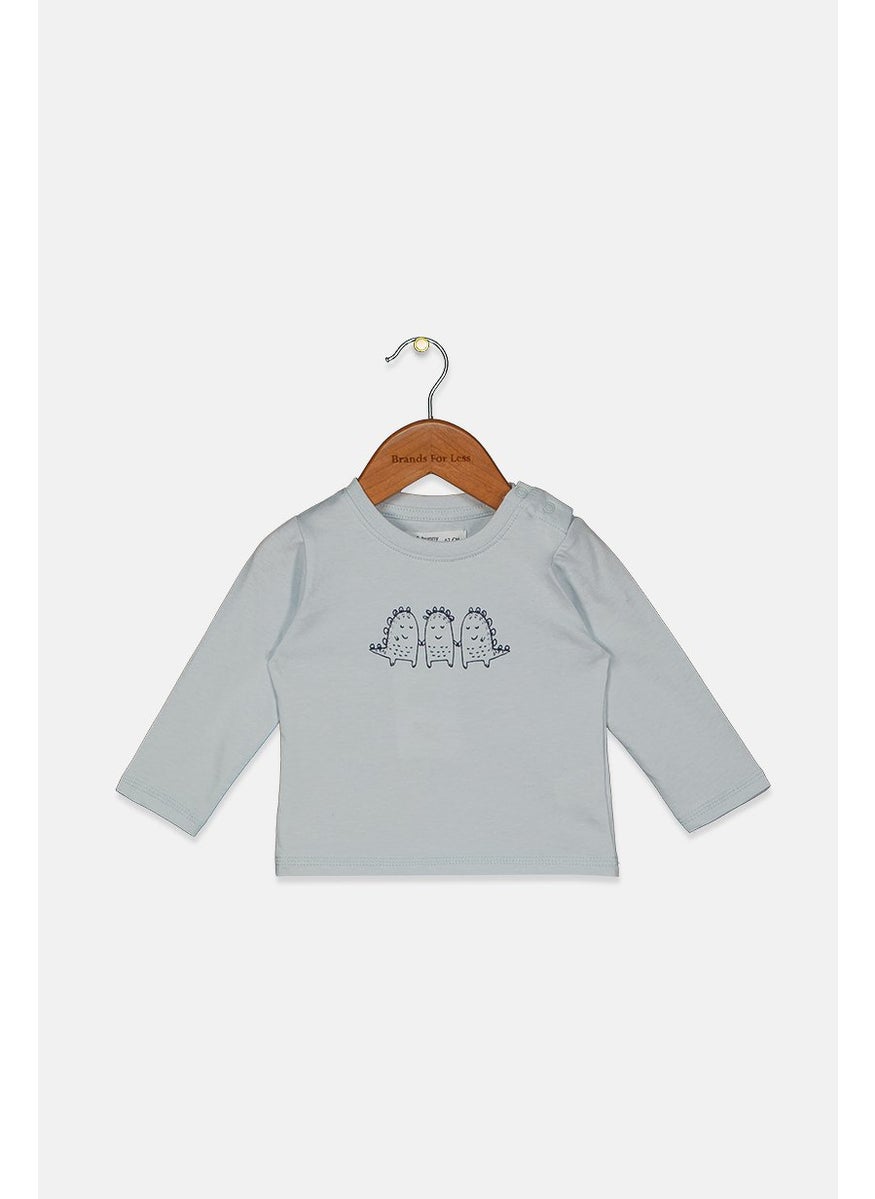 Fox & Bunny By Sinsay Toddlers Unisex Graphic Long Sleeves Tee, Light Grey  - Image 1