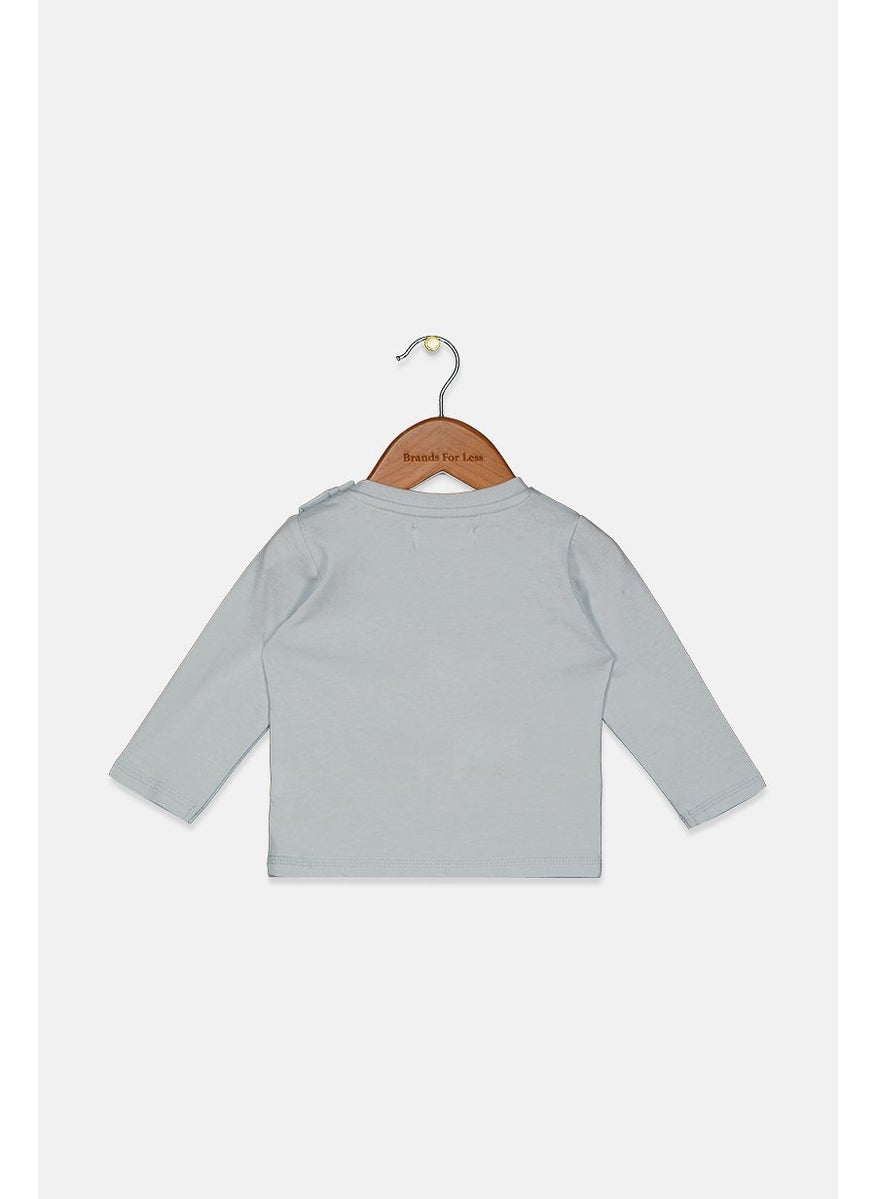 Fox & Bunny By Sinsay Toddlers Unisex Graphic Long Sleeves Tee, Light Grey  - Image 2