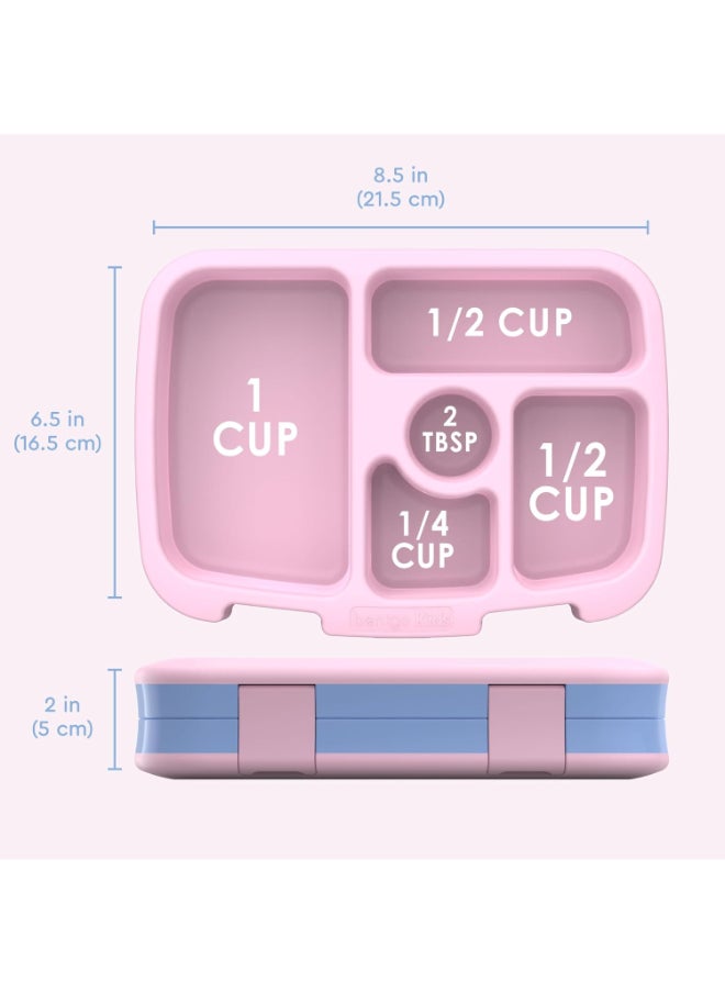 Bentgo Kids Prints Leak Proof, 5 - Compartment Bento - Style Kids Lunch Boxideal Portion Sizes For Ages 3 To 7Bpa - Free, Dishwasher Safe , Food - Safe Materials Collection (Lavender Galaxy)  - Image 5